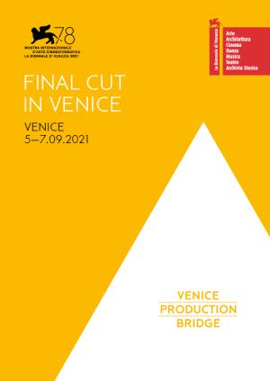 FINAL CUT IN VENICE 2021 brochure
